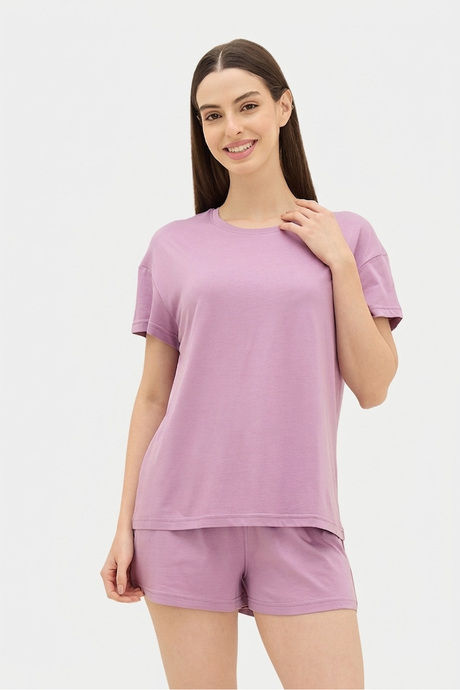 Sweet Dreams Solid Short Set - Lavender Mist — image 4